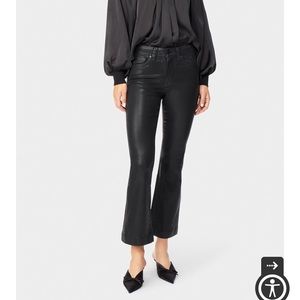 Habitual Kiara- coated Black Cropped Jeans
